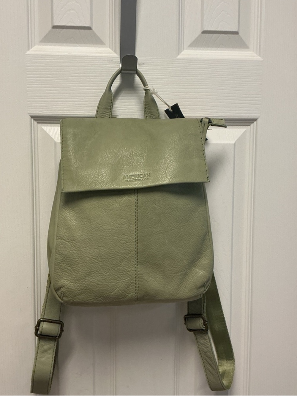 American Leather Co. Liberty/backpack Smooth Pottery Green NWT
